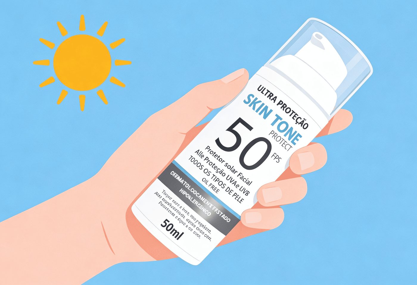 Reaplique durante o dia - Protetor Solar Skin Tone