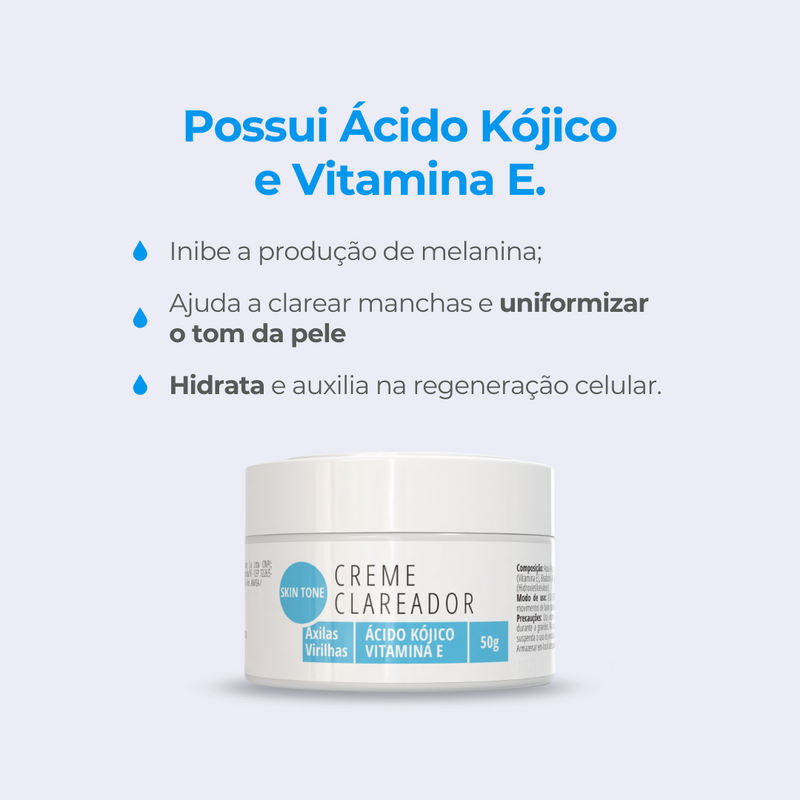 Creme Clareador Skin Tone - Axilas e Virilhas