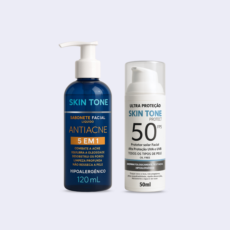 Kit Sabonete Facial + Protetor Solar