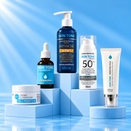 Kit Sérum + Creme + Sabonete Facial + Protetor solar+ Hidratante