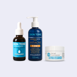 Kit Sérum Clareador + Sabonete Facial + Creme Clareador de axilas e virilha