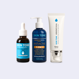 Kit Sérum Clareador + Sabonete Facial + Hidratante Facial