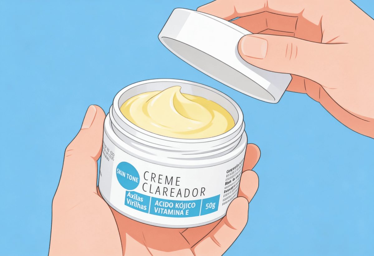Aplicação - Creme Clareador Skin Tone